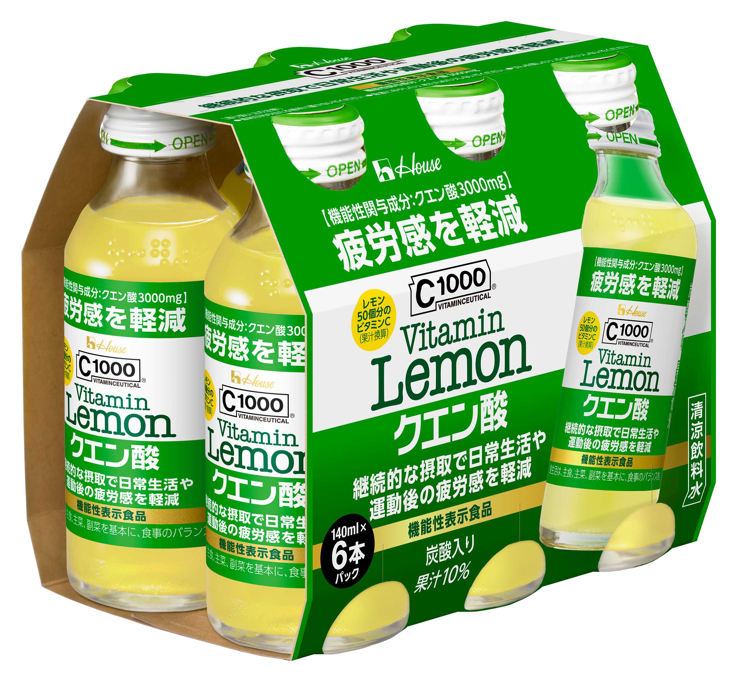 アシヤロイヤル2点　れもん □C1000ビタミンレモンクエン酸140ml6本｜ベイシアネット
