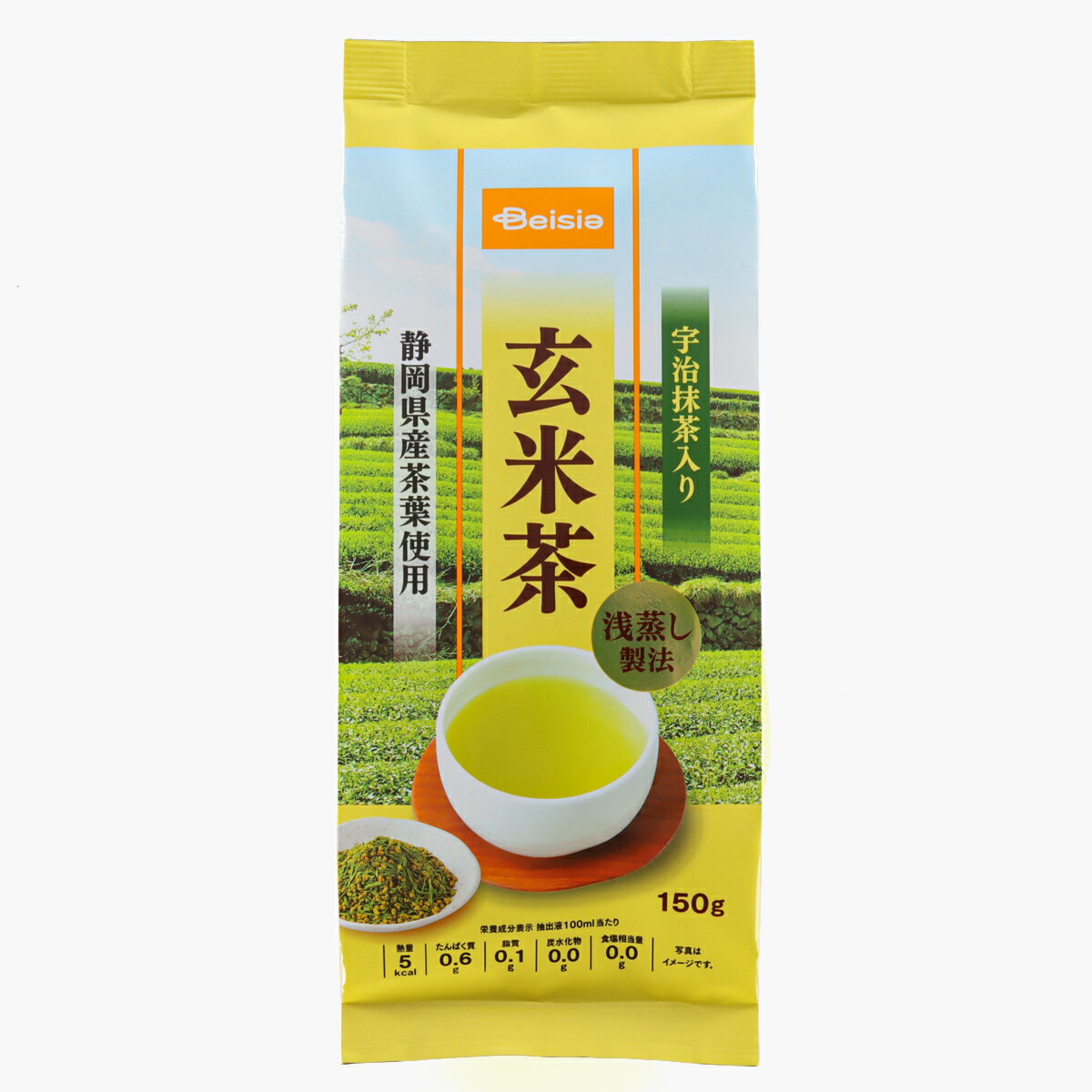 ベイシア 宇治抹茶入玄米茶 150g｜ベイシアネットスーパー｜楽天