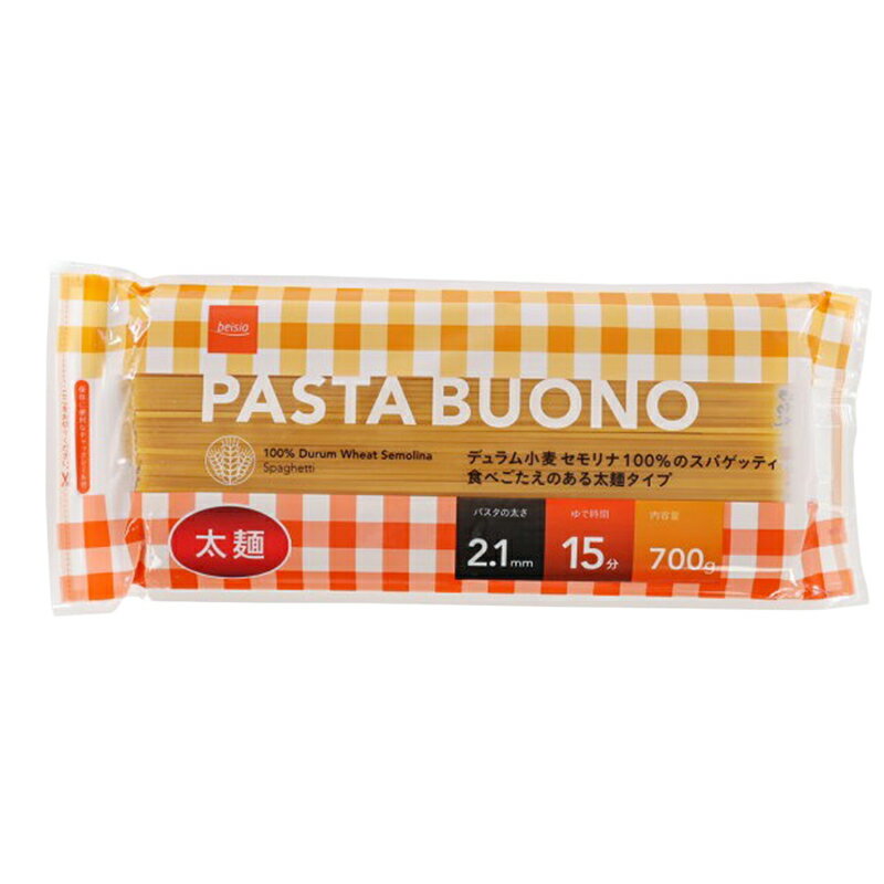パスタボーノ 2．1mm太麺 PASTA BUONO｜ベイシアネット