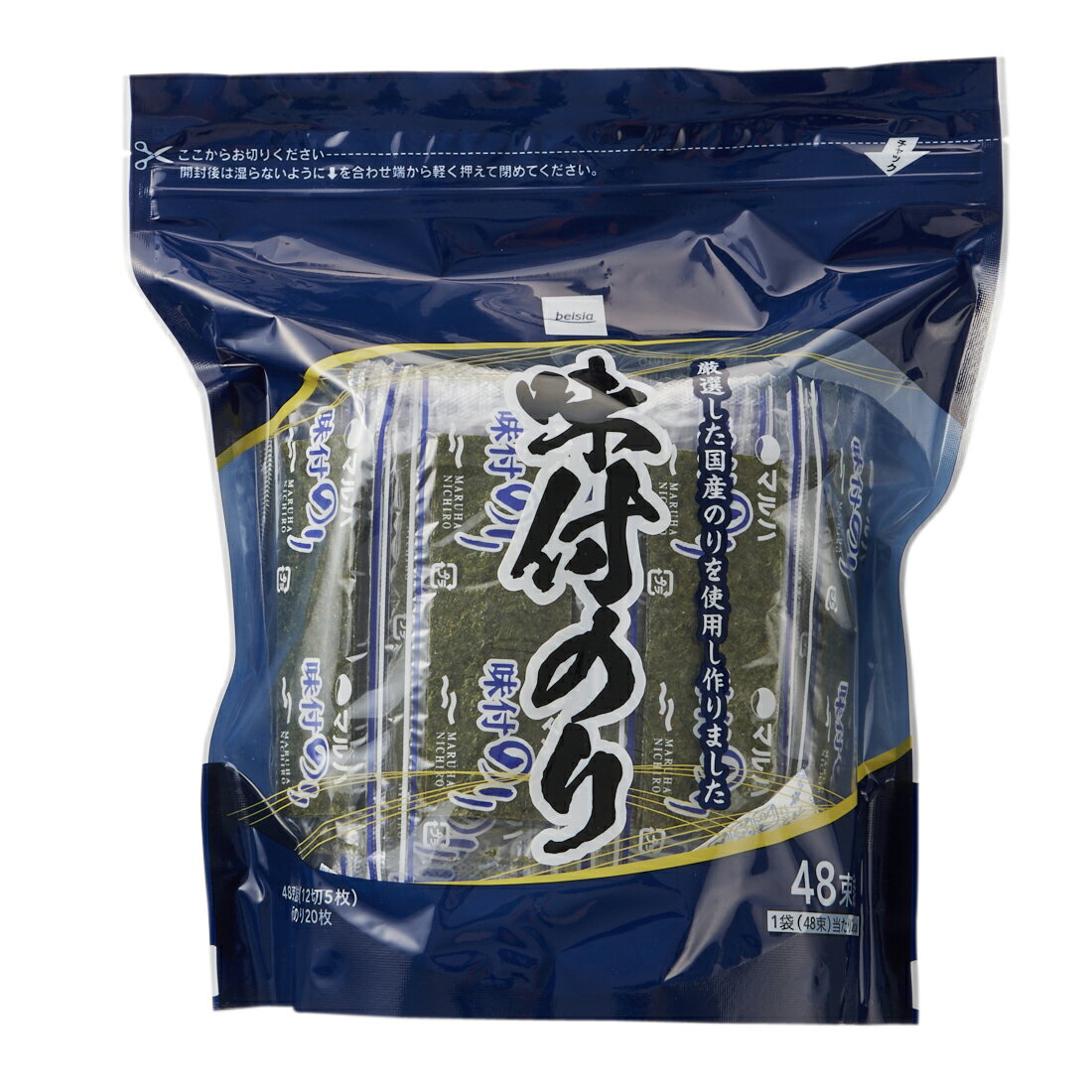 のりベー ベイシア 味付のり 48束｜ベイシアネットスーパー｜楽天全国スーパー