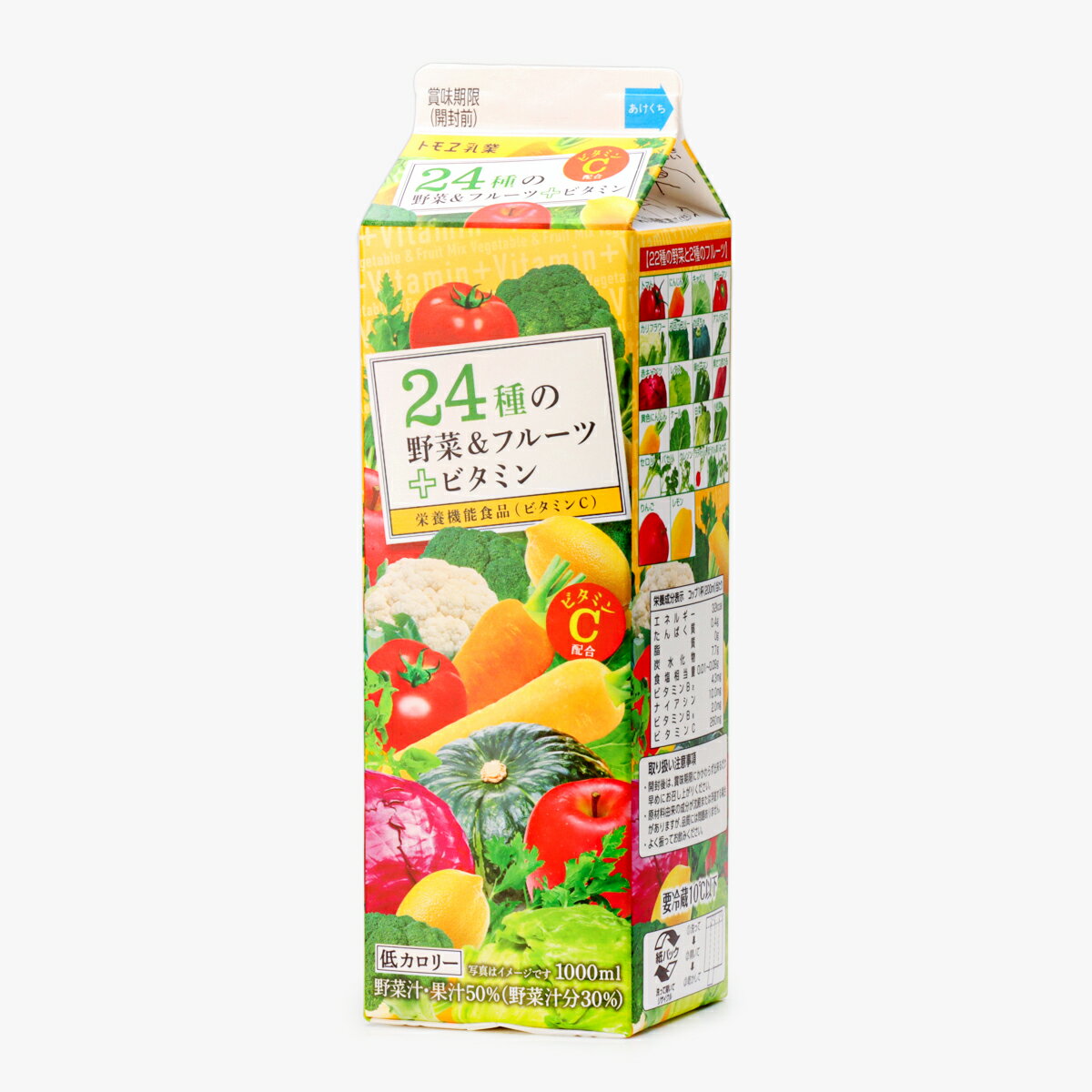 トモヱ乳業 24種の野菜＆フルーツ＋ビタミン｜ベイシアネット