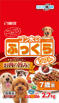 ゴン太のふっくらソフト 7歳以上用 2．7kg｜ベイシアネット