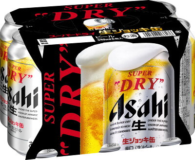 アサヒ スーパードライ 生ジョッキ缶 340ml×112本 アサヒ スーパードライ 生ジョッキ缶 340ml×6缶｜ベイシアネット