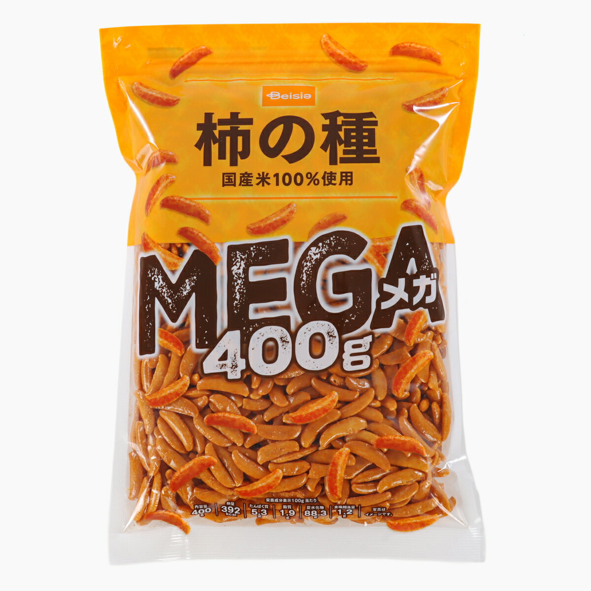 ベイシア 柿の種MEGAピーナッツなし 400g｜ベイシアネットスーパー