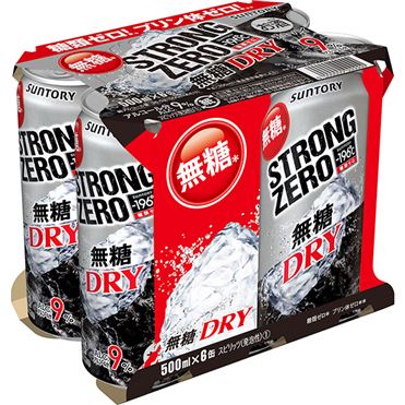 サントリー ー196℃ストロングゼロ＜ドライ＞ 500ml×6缶｜ベイシア