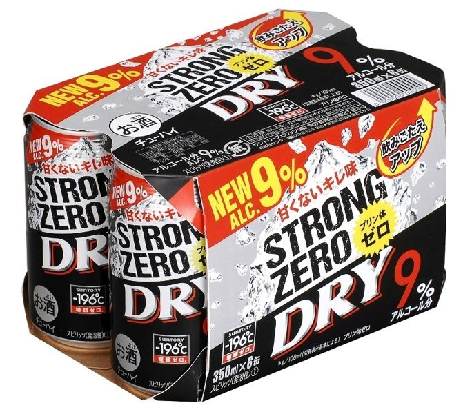 ボディプロストロング　6箱 サントリー ー196℃ストロングゼロ ドライ 350ml×6缶｜ベイシア