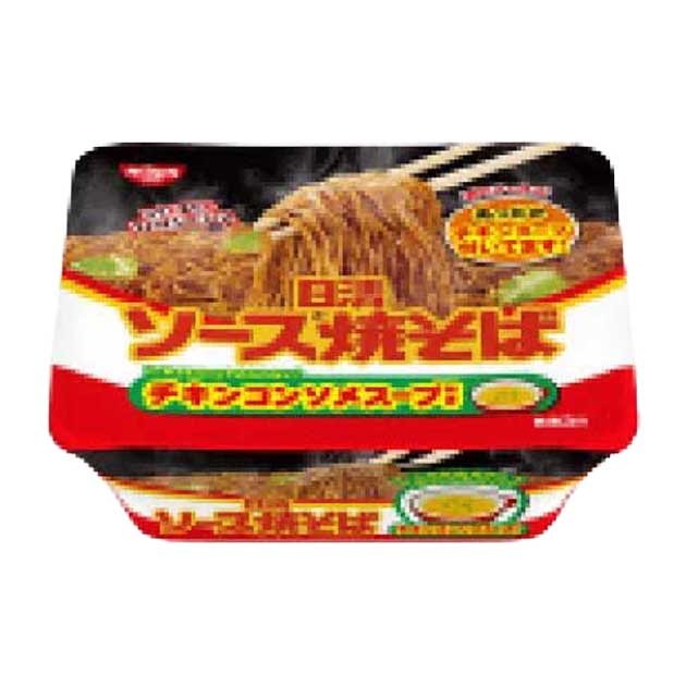 カップ焼きそば セット 日清ソース焼そばカップ チキンスープ付き｜ベイシアネットスーパー