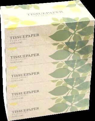 ボックスティッシュ 150組×5パック｜ベイシアネットスーパー