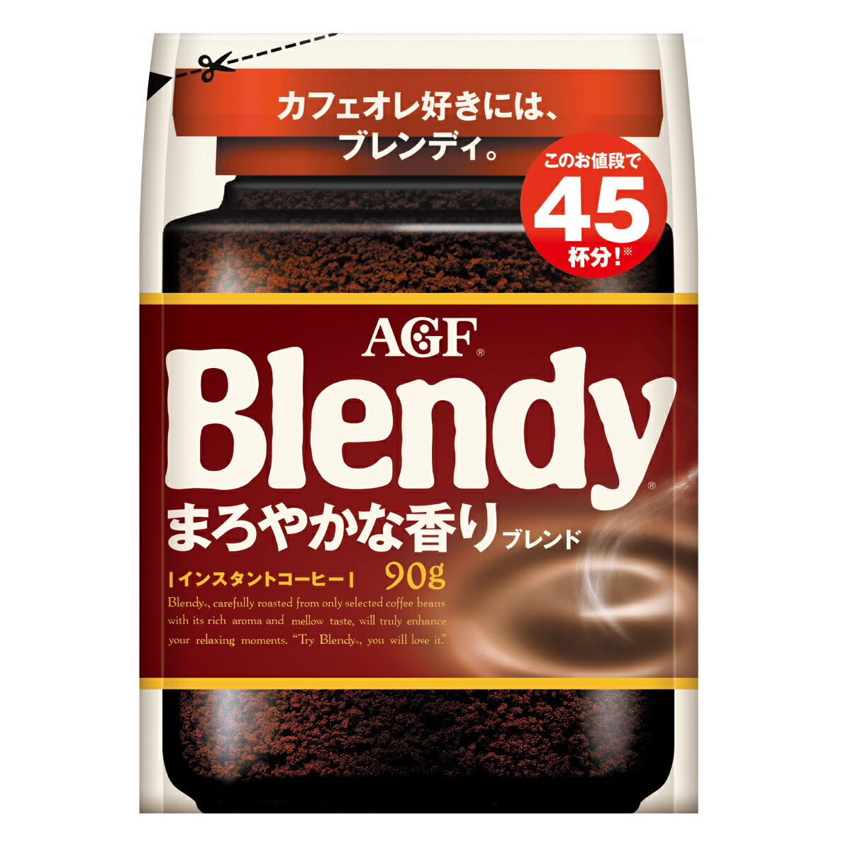 AGF Blendy まろやかな香り 90g 22袋 ブレンディ」 まろやかな香りブレンド袋90g｜ベイシアネット