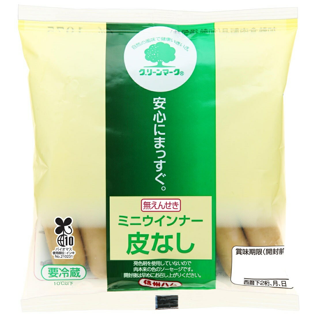 信州ハム グリーンマーク皮なしミニウインナー82g｜いなげやネット