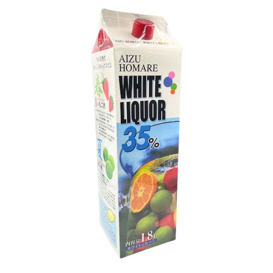 会津ほまれ ホワイトリカーパック 35度紙パック 1800ml