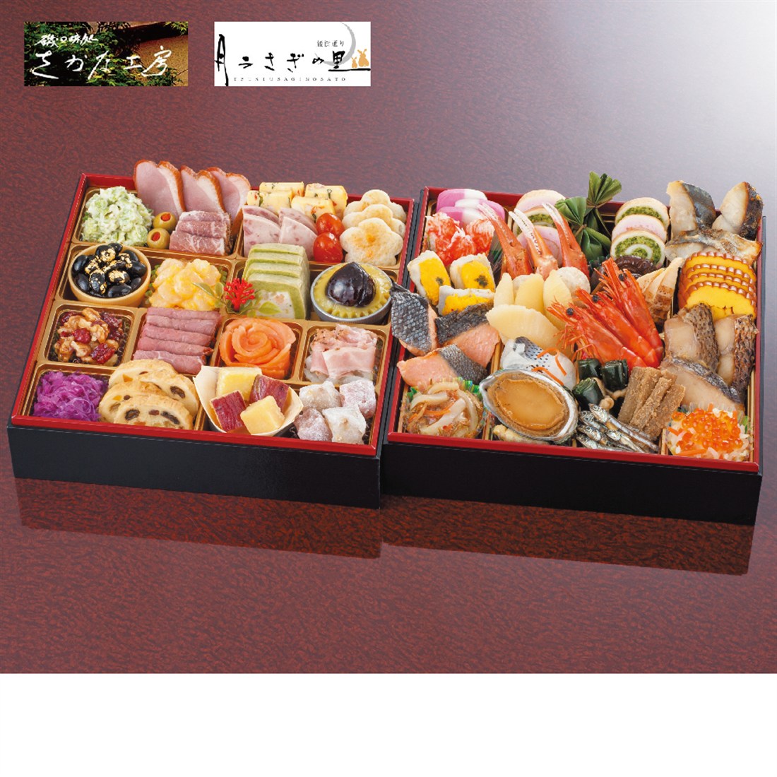 店頭お渡し】☆早割☆〈日本海橋渡しコラボおせち〉和洋おせち二段重