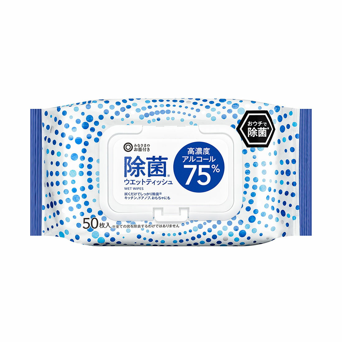 みなさまのお墨付き 除菌ウェットティッシュ 高濃度アルコール75