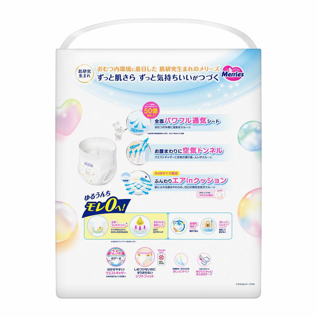 メリーズ エアスルー パンツ Mサイズ62枚入り｜西友ネットスーパー