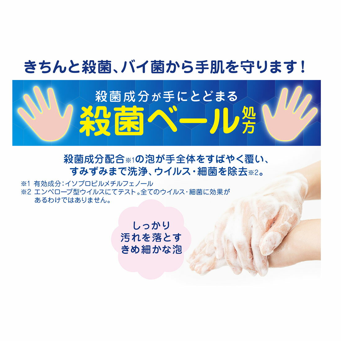 キレイキレイ　泡ハンドソープ キレイキレイ薬用泡ハンドソープ｜ハンドケア | ライオン株式会社