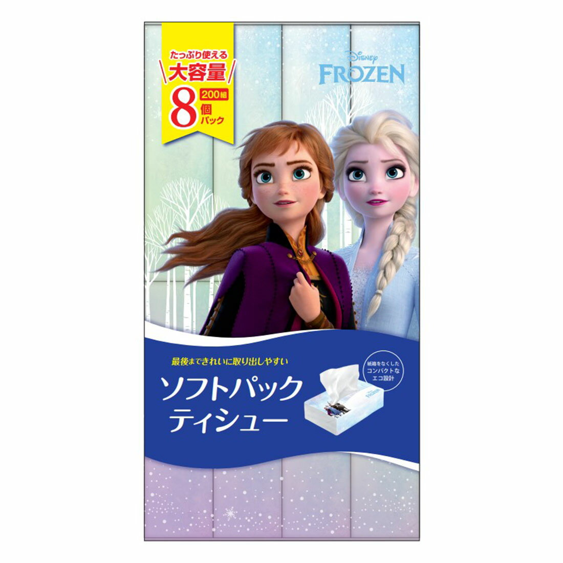 アナ雪 ソフトパックティシュー ディズニーアナ雪デザイン｜西友ネット