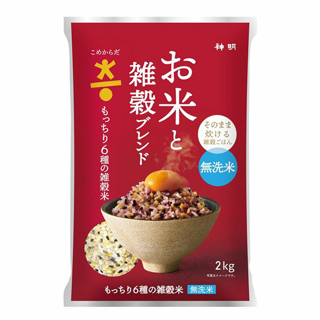 米・雑穀・粉類 eiko EIKO こめからだ そのまま炊ける雑穀ごはん もっちり6種の雑穀米｜西友