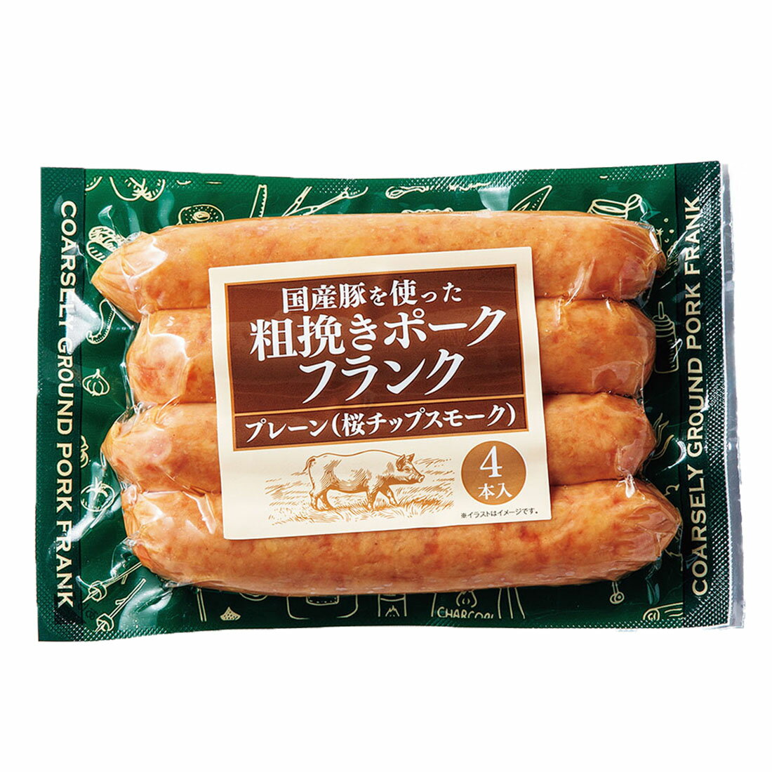 粗挽きポークフランクプレーン｜西友ネットスーパー｜楽天全国スーパー
