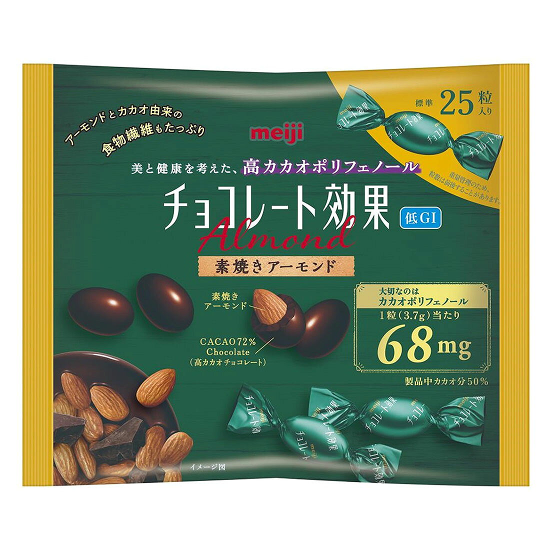 うれしいおトク】明治 チョコ効果72％アーモンド袋．｜西友ネット